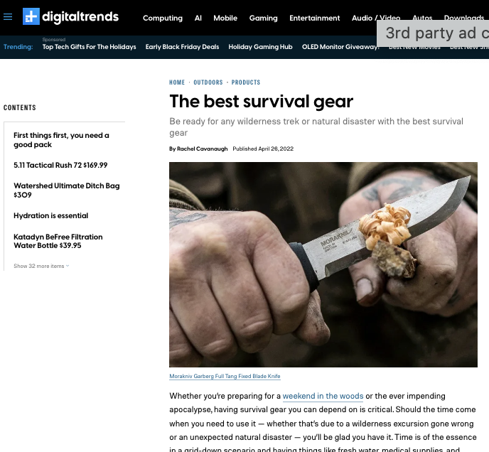 The Best Survival Gear